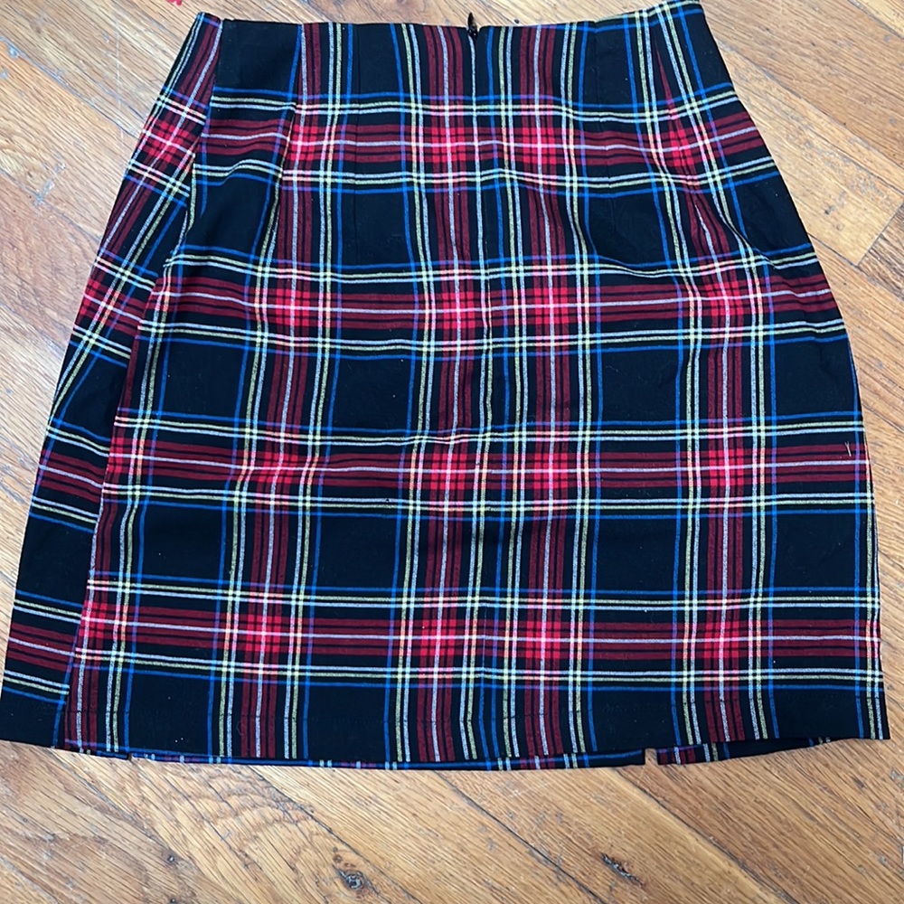 JOHN GALT PLAID MINI SKIRT NWT, clean, zipper sz 26 - Picture 4 of 6